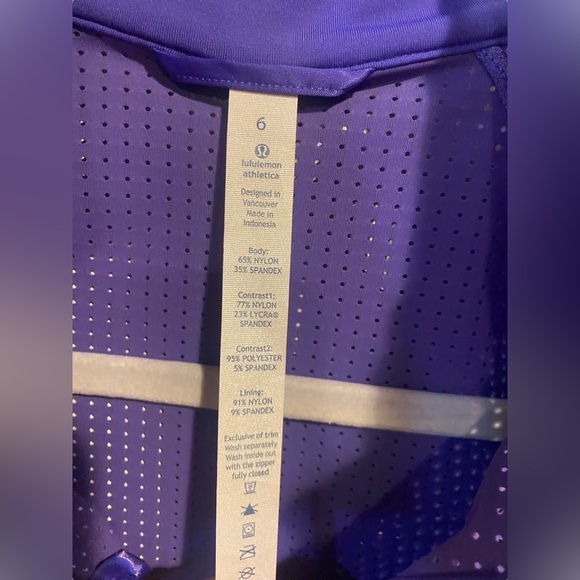 Lululemon full zip jacket Size 6 - Picture 7 of 7